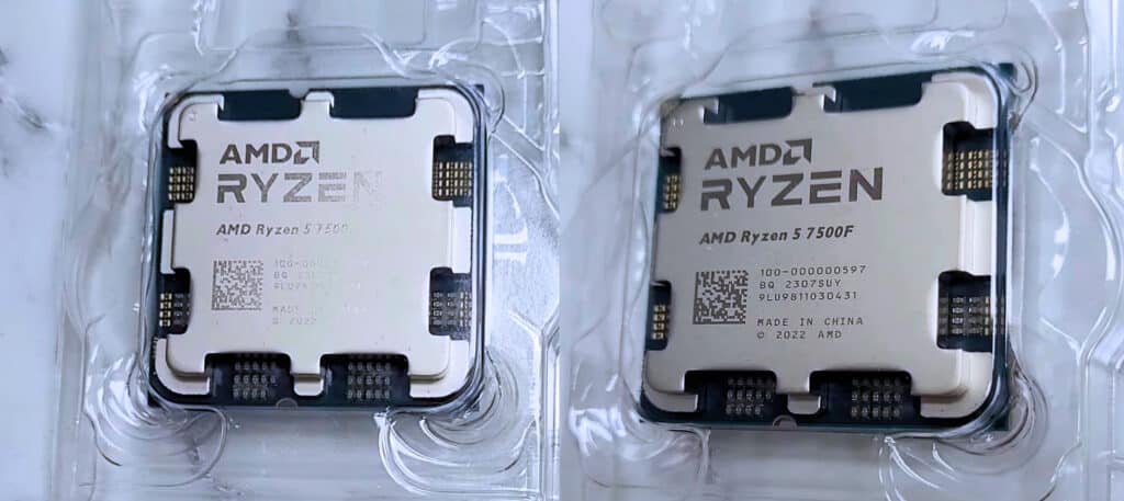AMDが内蔵GPU非搭載のRyzen 5 7500Fを準備中。7600より約1500円