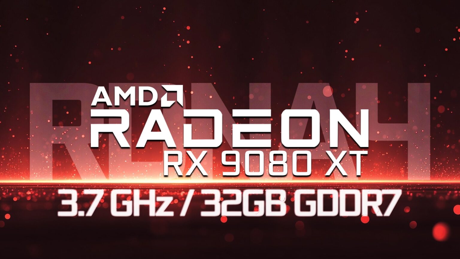AMD Radeon RX 9080 XT は開発中？ 最大3.7 GHzでGDDR7を32GB搭載