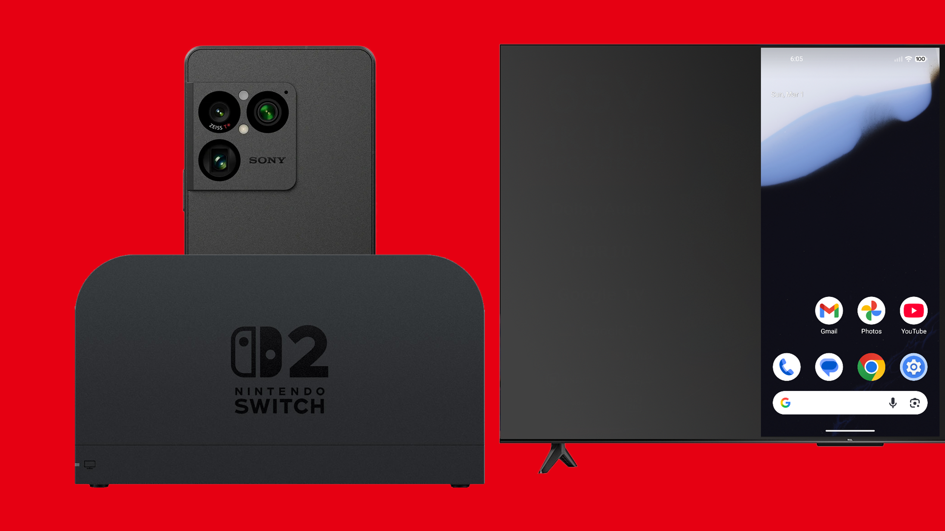 Nintendo Switch 2純正ドックでスマホのテレビ出力が可能。Xperia 1 Vでの出力事例が登場