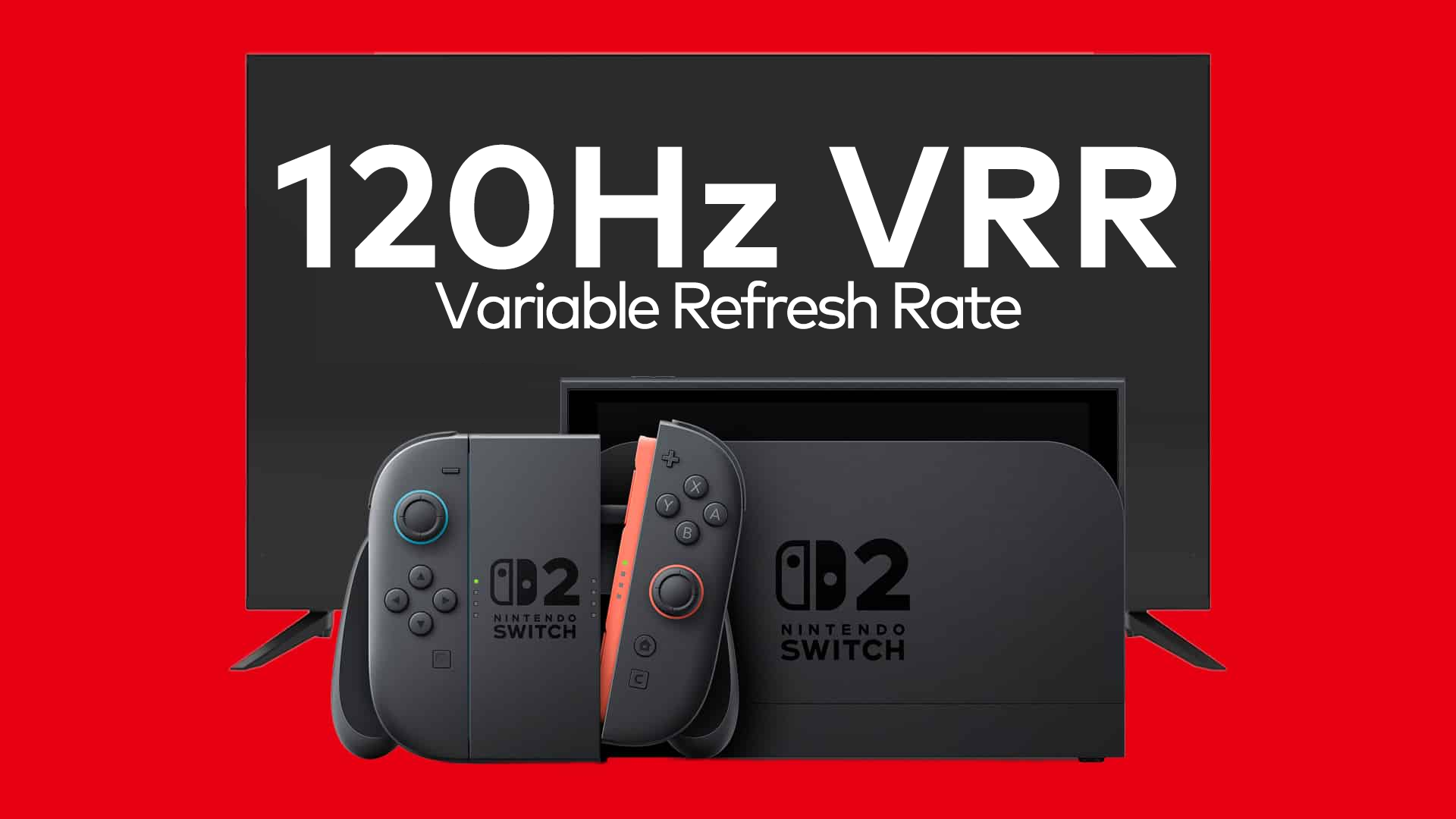 Nintendo Switch 2のTVモードVRRは最大120Hz対応。60Hz時はPS5より広範囲に対応